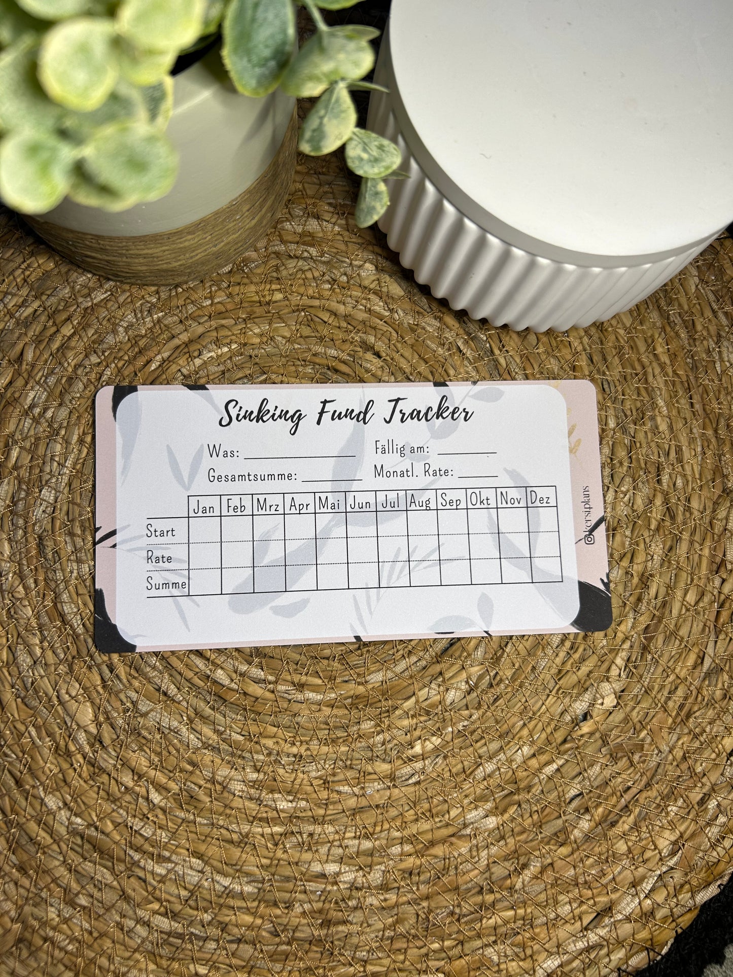 Set A6 für Budget Binder – Design 16 - (10 Dashboards + 10 Budget Sheets + 10 Sinking Fund Tracker)