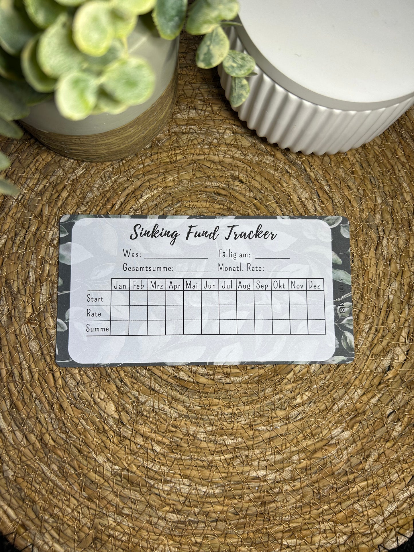 Set A6 für Budget Binder – Design 26 - (10 Dashboards + 10 Budget Sheets + 10 Sinking Fund Tracker)
