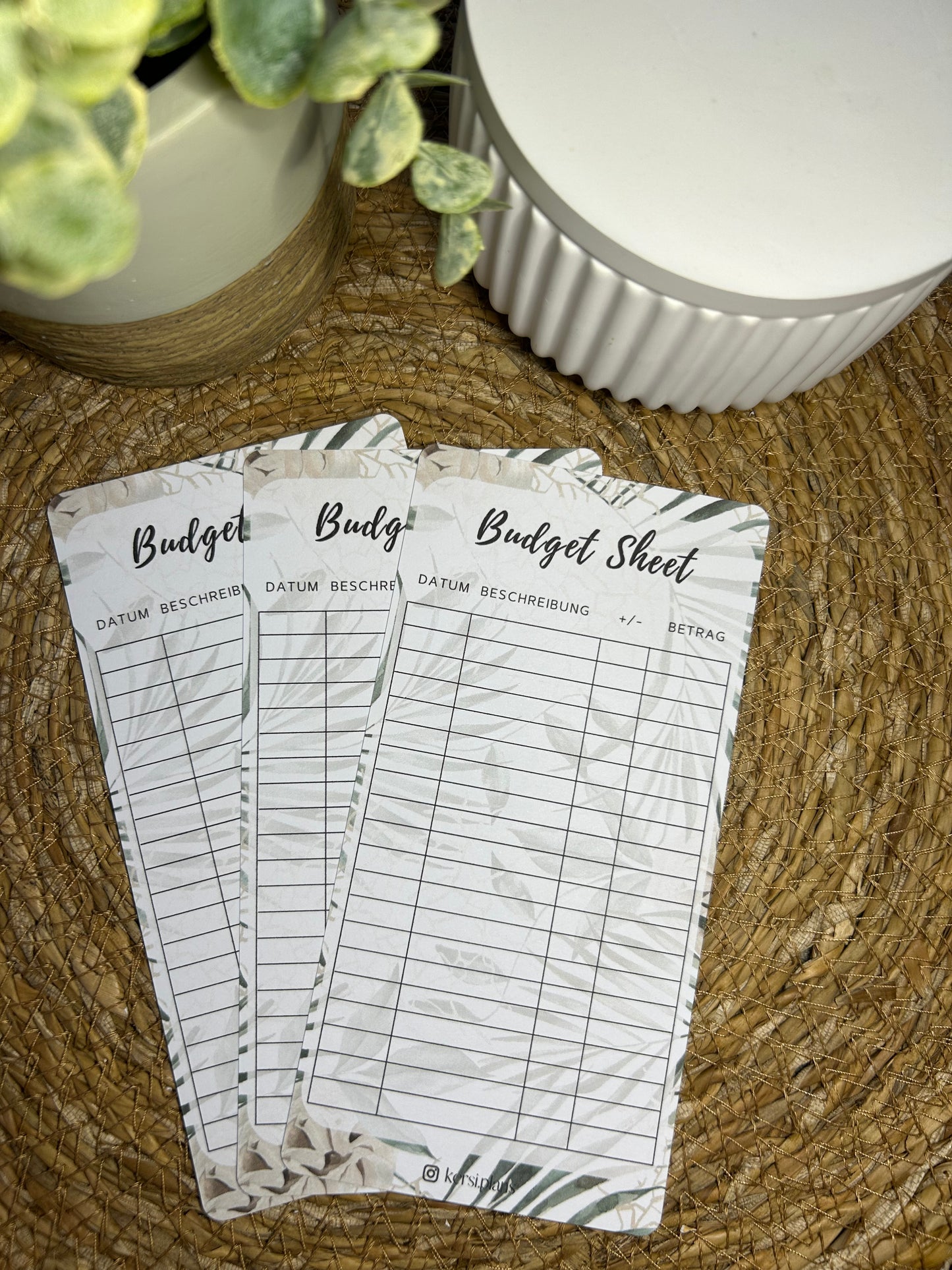 Budget Sheet A6 für Budget Binder – Design 38