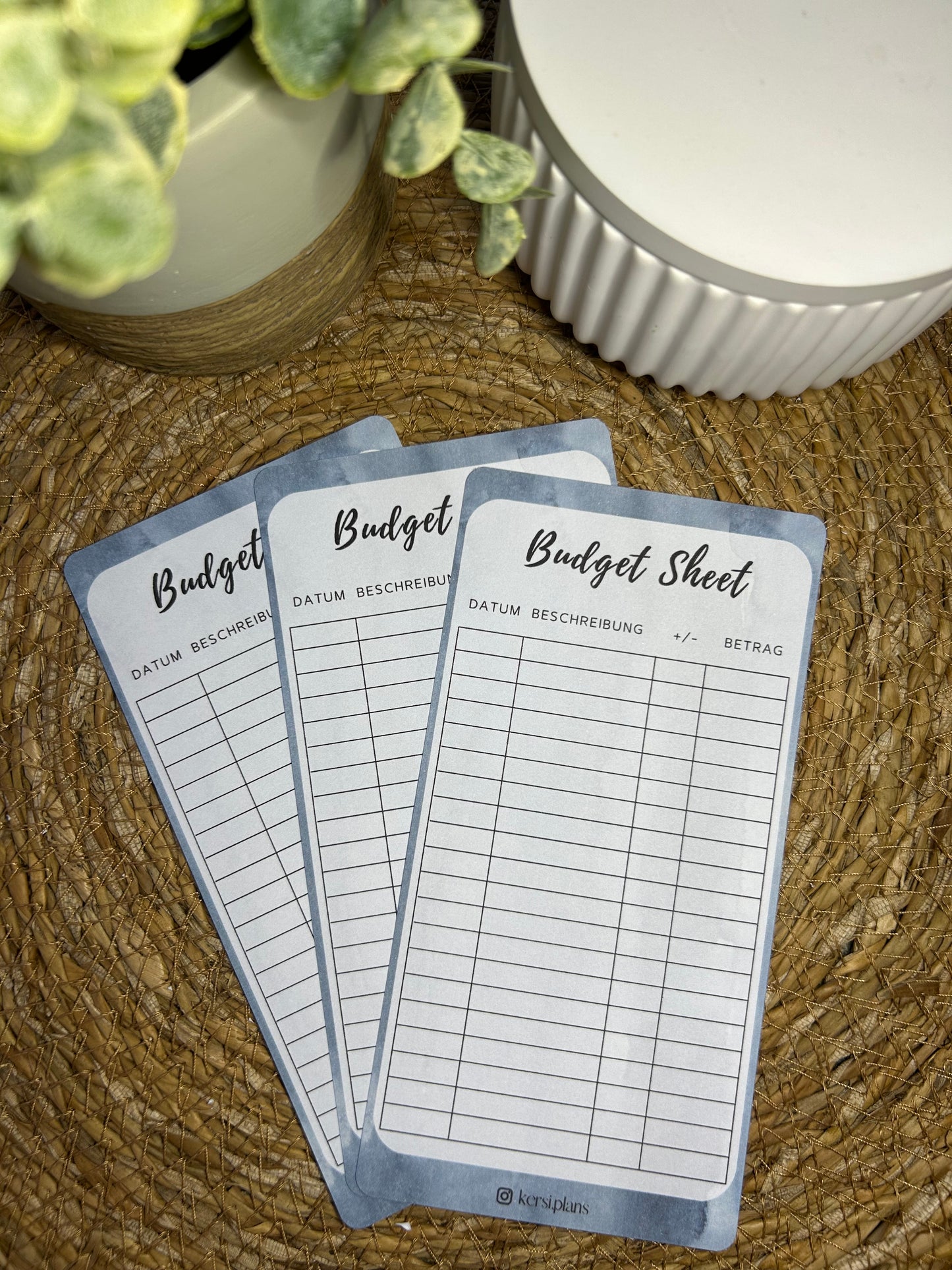Budget Sheet A6 für Budget Binder – Design 51