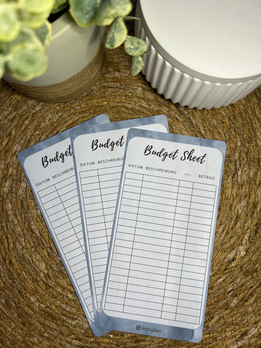 Budget Sheet A6 für Budget Binder – Design 51
