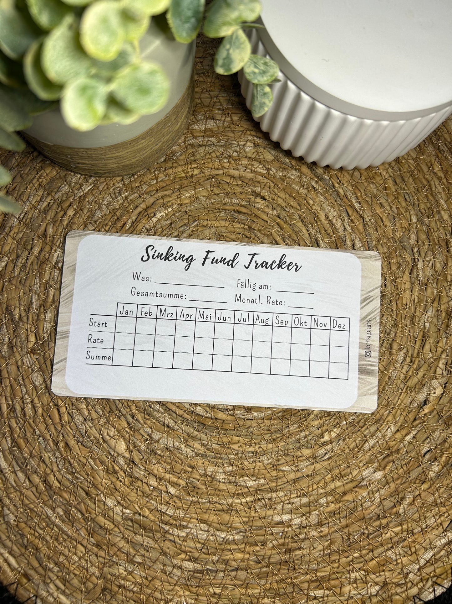 Set A6 für Budget Binder – Design 25 - (10 Dashboards + 10 Budget Sheets + 10 Sinking Fund Tracker)