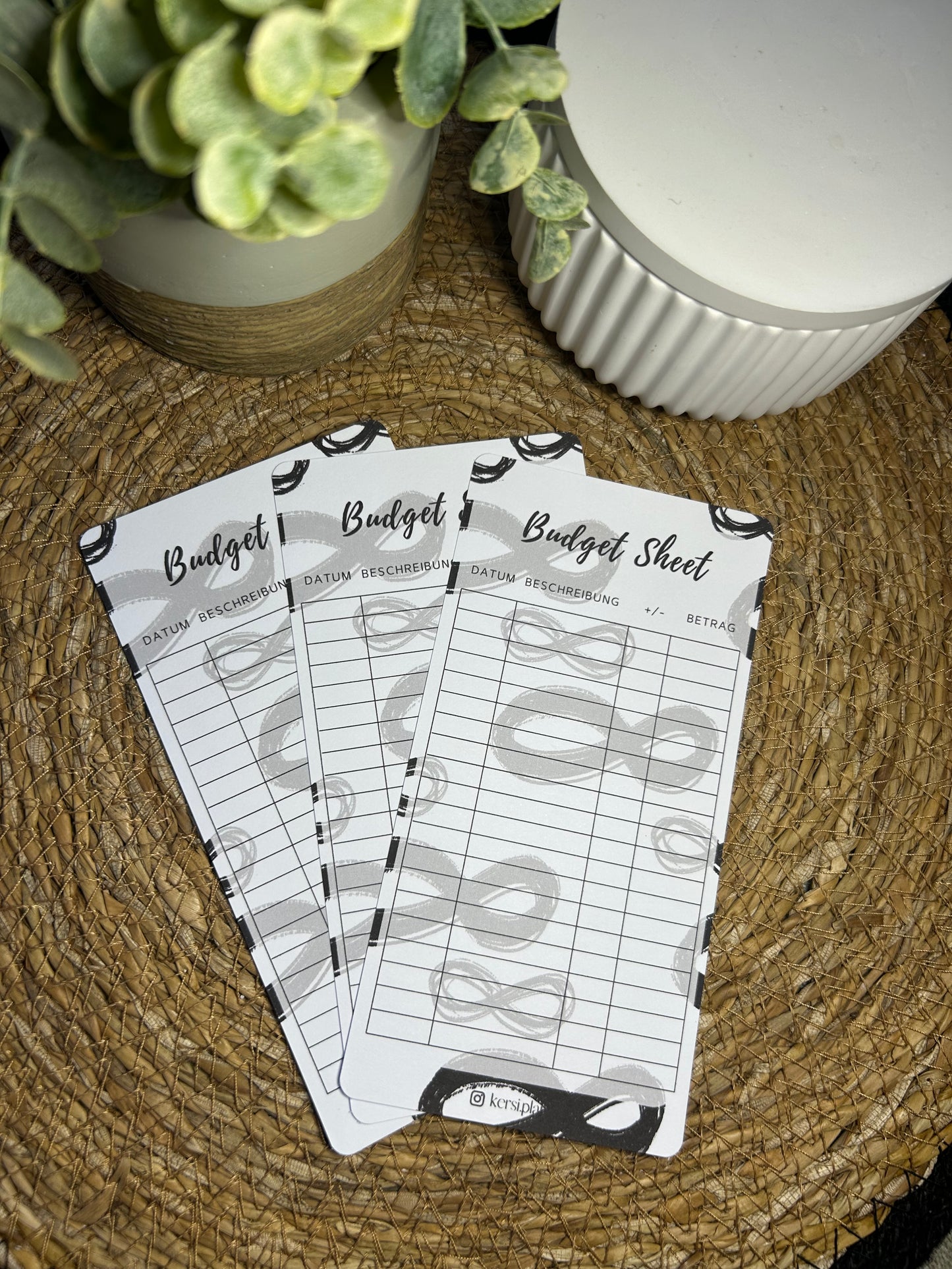Budget Sheet A6 für Budget Binder – Design 21