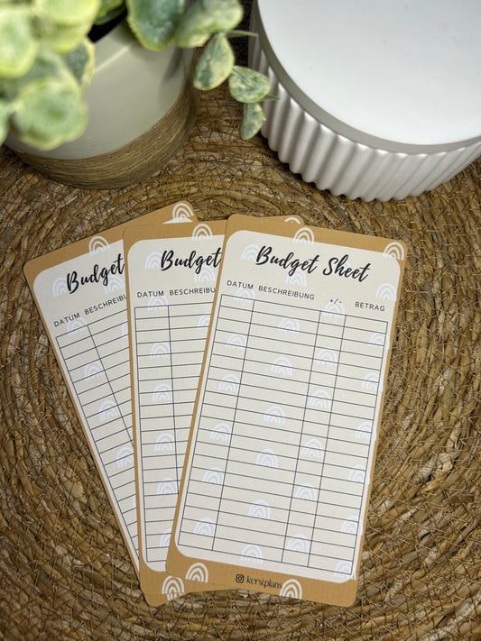 Budget Sheet A6 für Budget Binder – Design 49