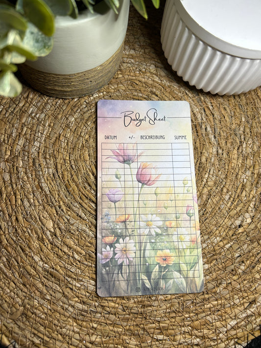 Budget Sheet A6 für Budget Binder – Design 71