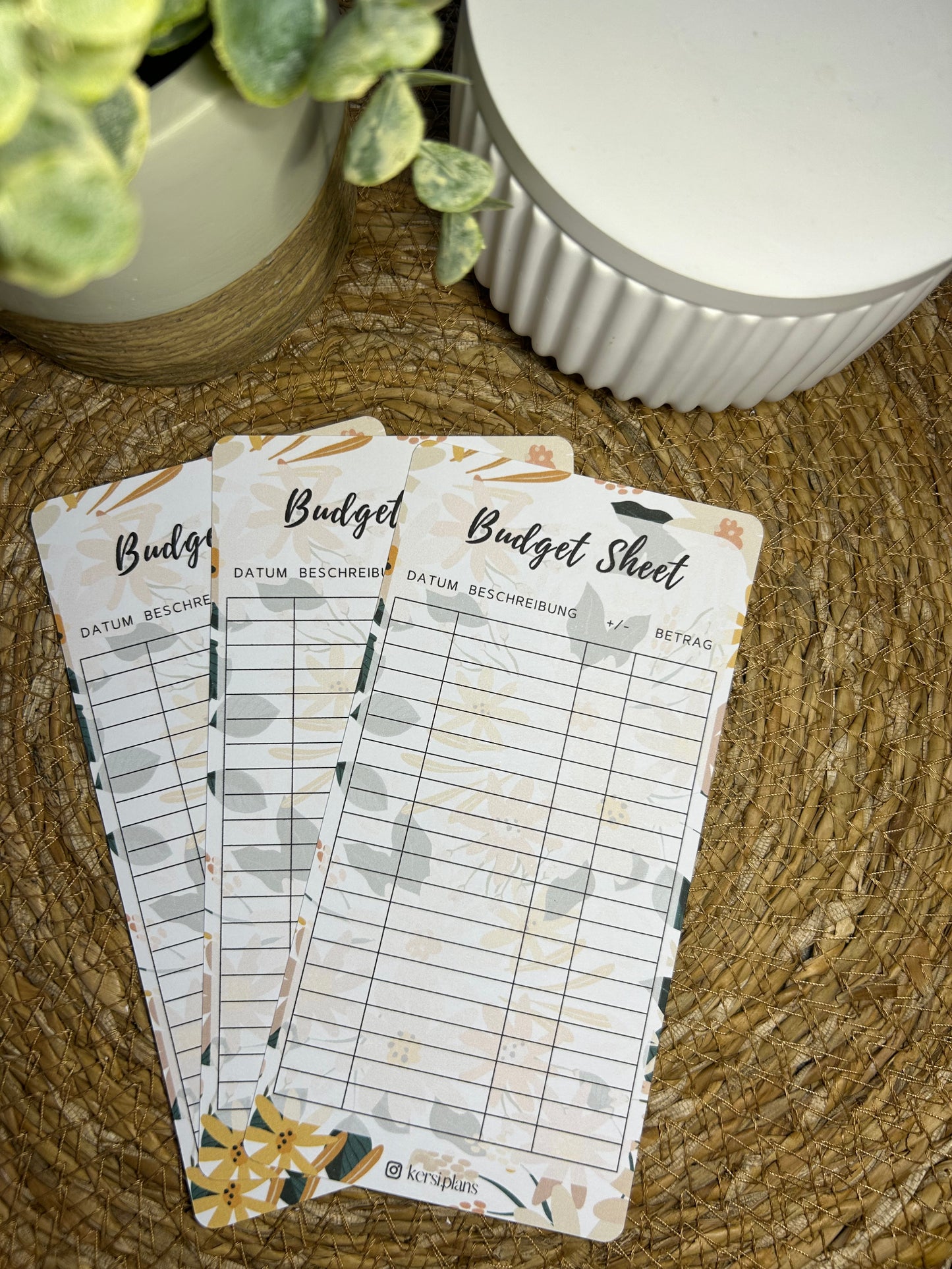 Budget Sheet A6 für Budget Binder – Design 37