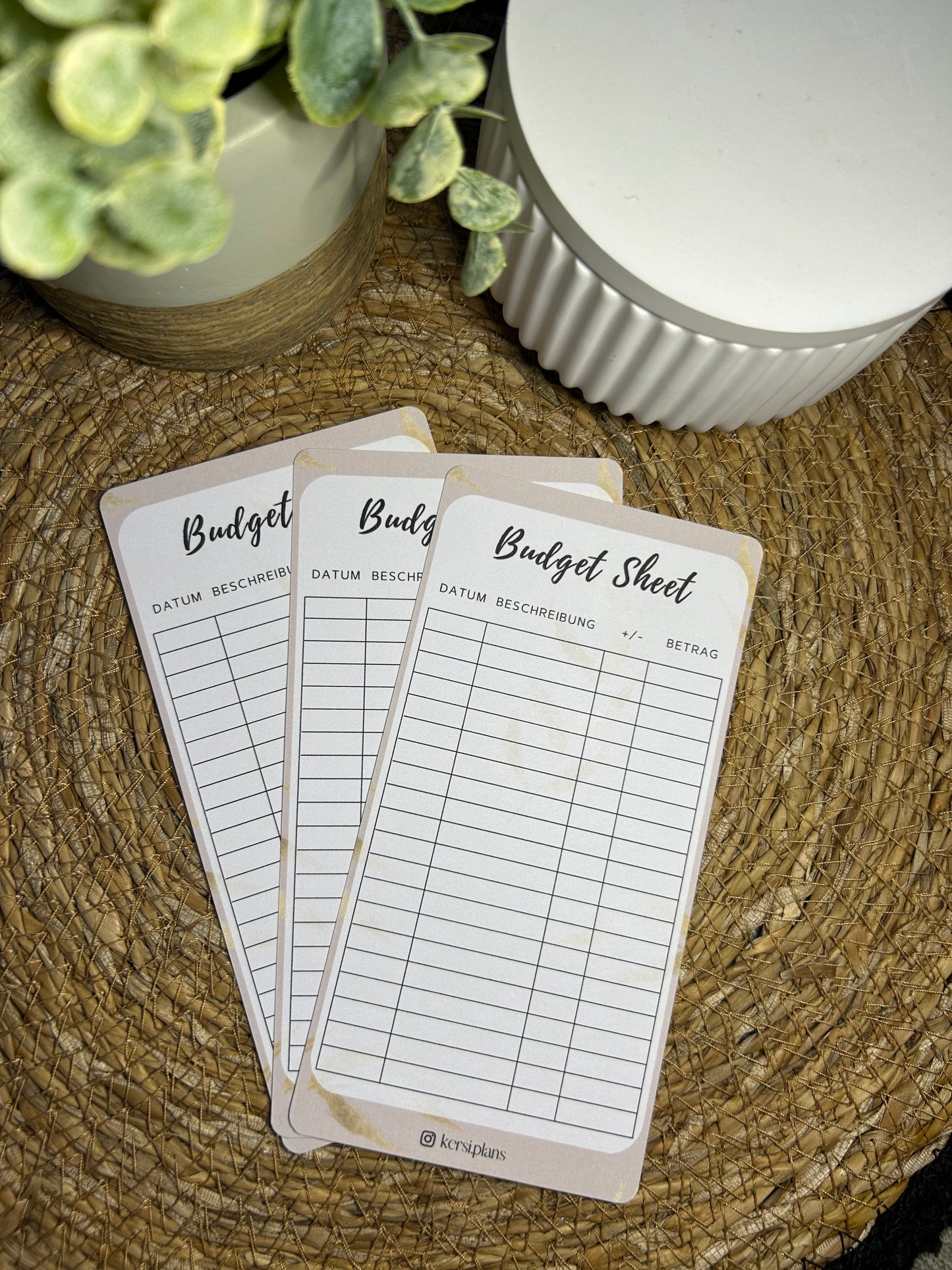 Budget Sheet A6 für Budget Binder – Design 13