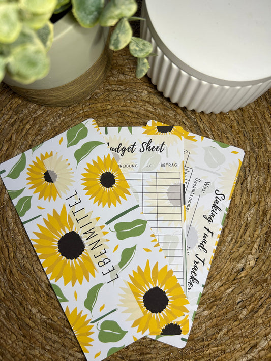 Set A6 für Budget Binder – Design 53 - (10 Dashboards + 10 Budget Sheets + 10 Sinking Fund Tracker)