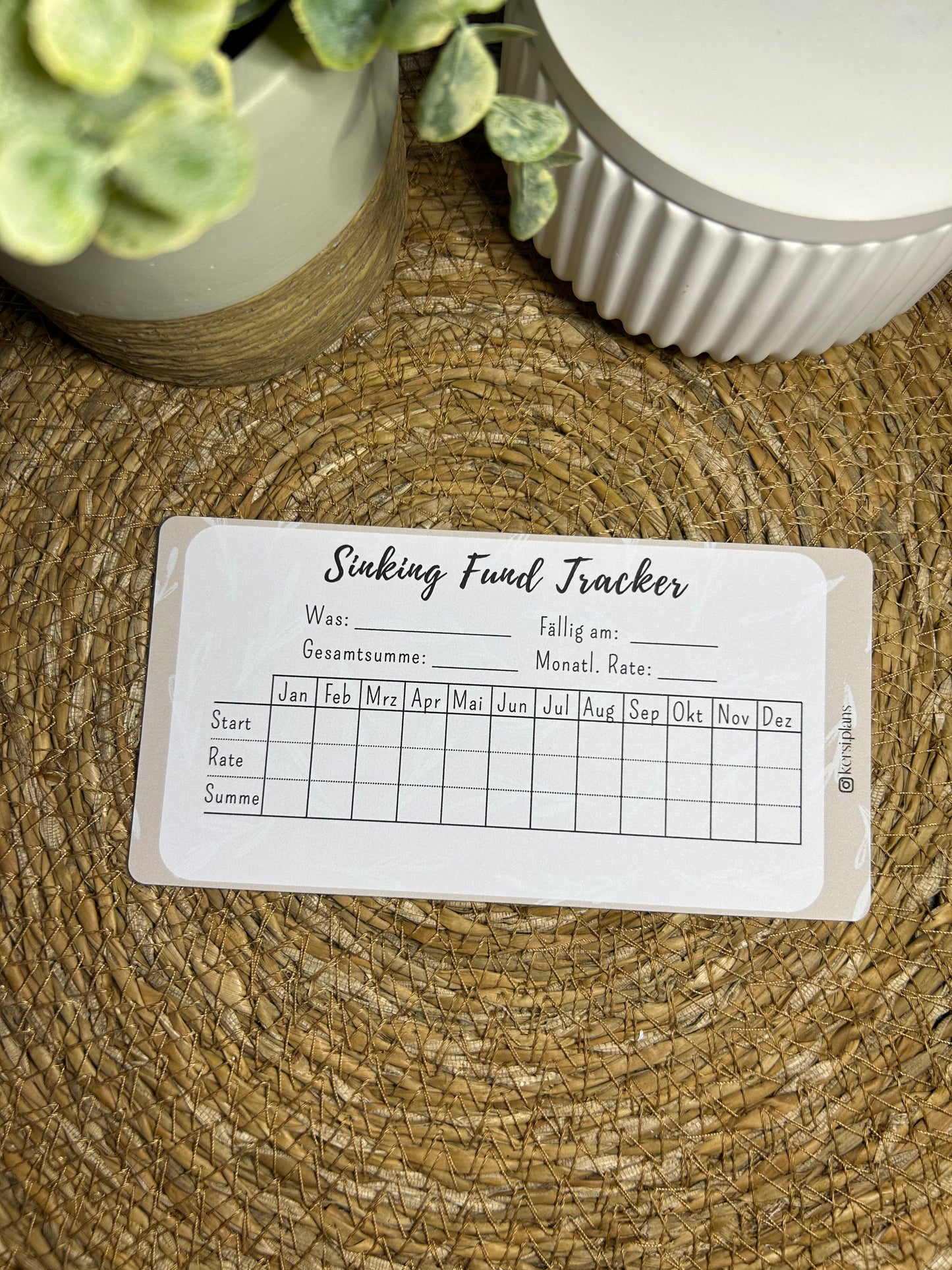 Set A6 für Budget Binder – Design 06 - (10 Dashboards + 10 Budget Sheets + 10 Sinking Fund Tracker)
