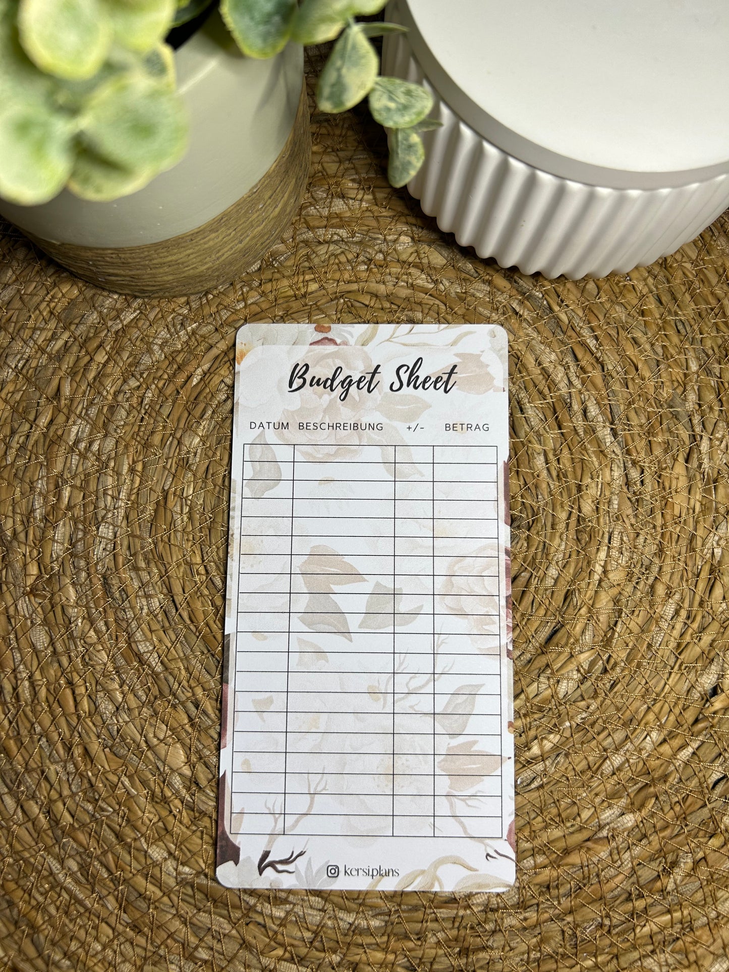 Set A6 für Budget Binder – Design 04 - (10 Dashboards + 10 Budget Sheets + 10 Sinking Fund Tracker)