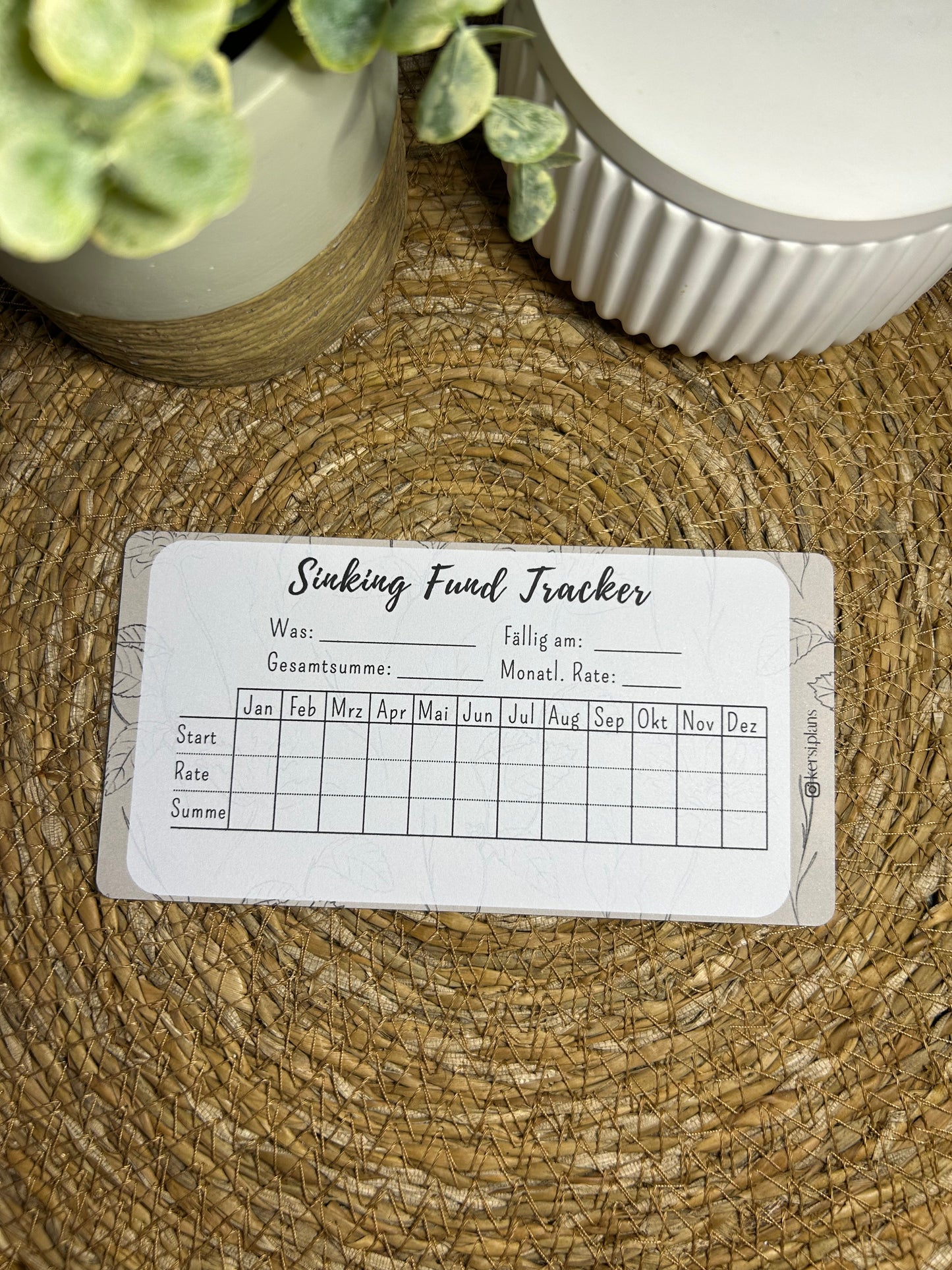 Set A6 für Budget Binder – Design 02 - (10 Dashboards + 10 Budget Sheets + 10 Sinking Fund Tracker)