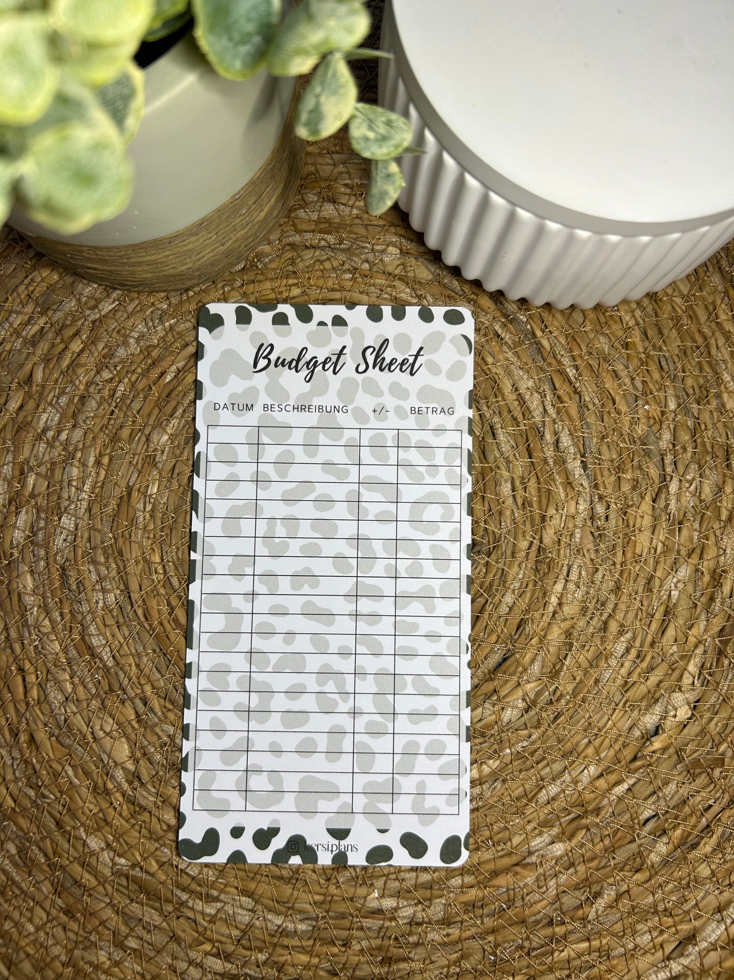 Budget Sheet A6 für Budget Binder – Design 46