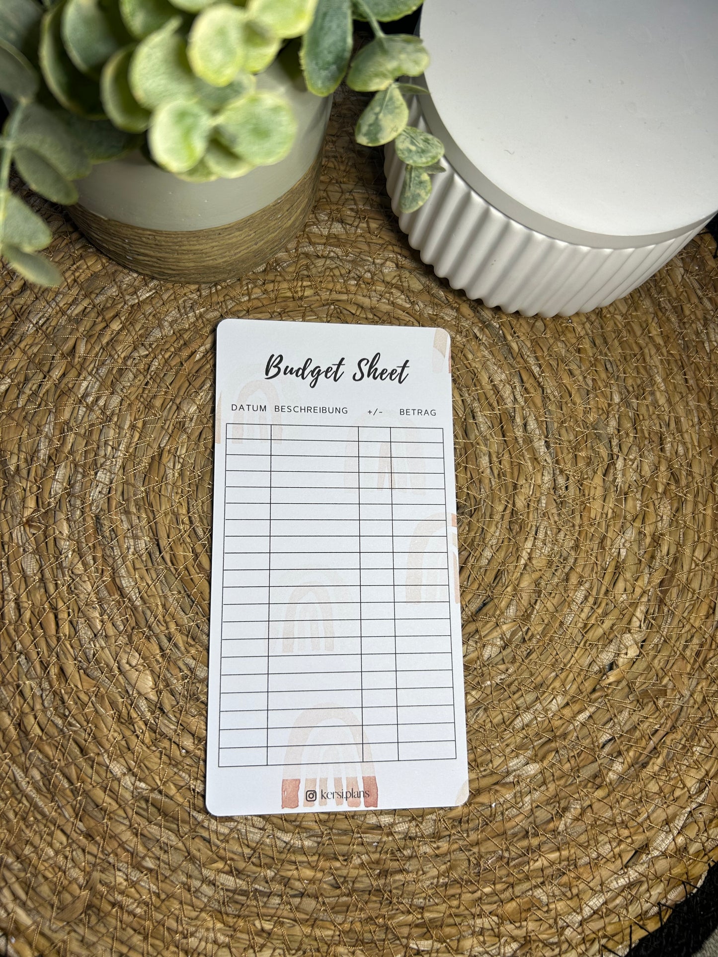 Set A6 für Budget Binder – Design 18 - (10 Dashboards + 10 Budget Sheets + 10 Sinking Fund Tracker)
