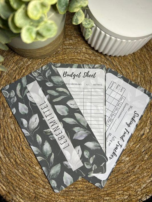Set A6 für Budget Binder – Design 26 - (10 Dashboards + 10 Budget Sheets + 10 Sinking Fund Tracker)