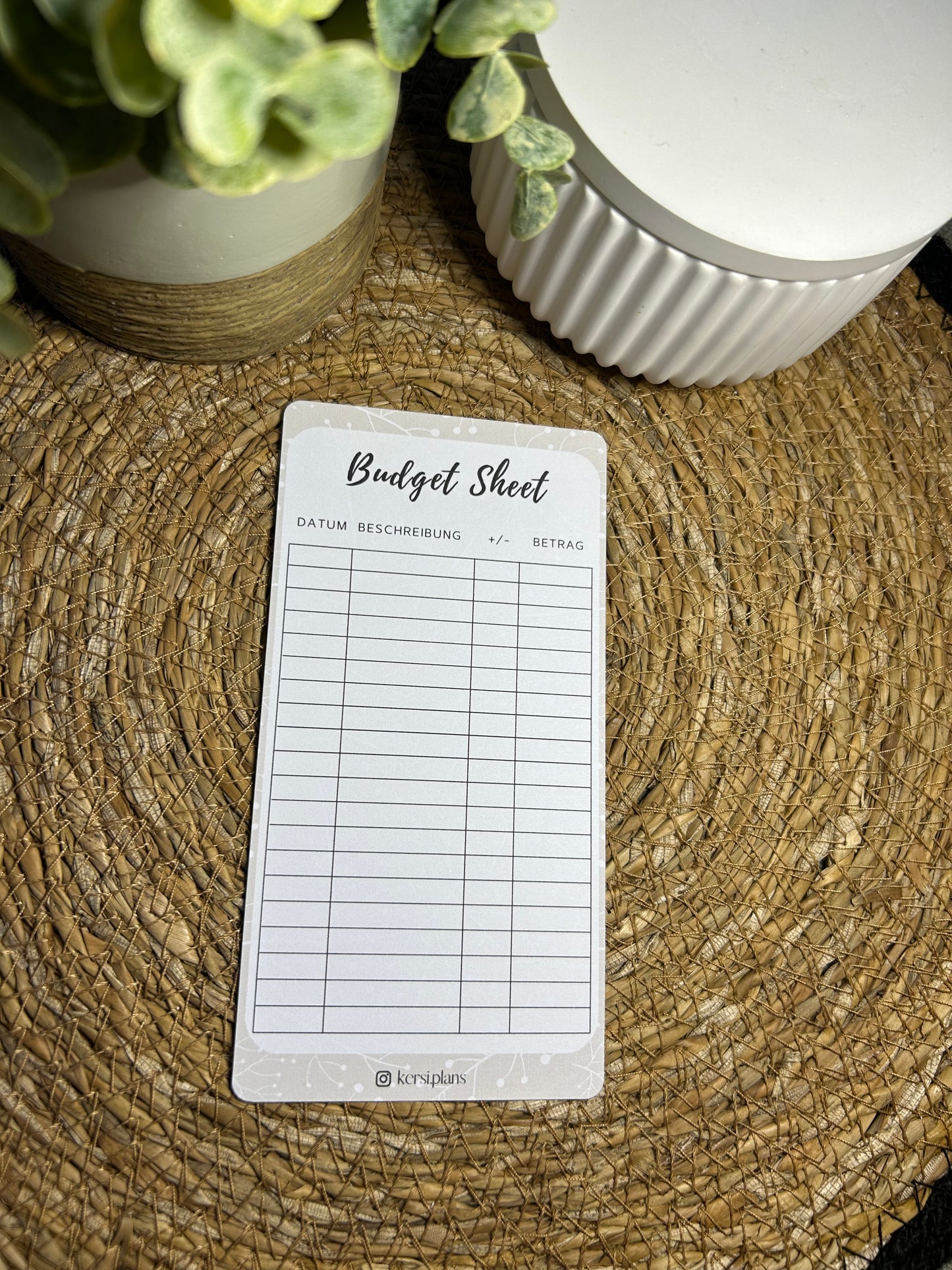 Set A6 für Budget Binder – Design 07 - (10 Dashboards + 10 Budget Sheets + 10 Sinking Fund Tracker)