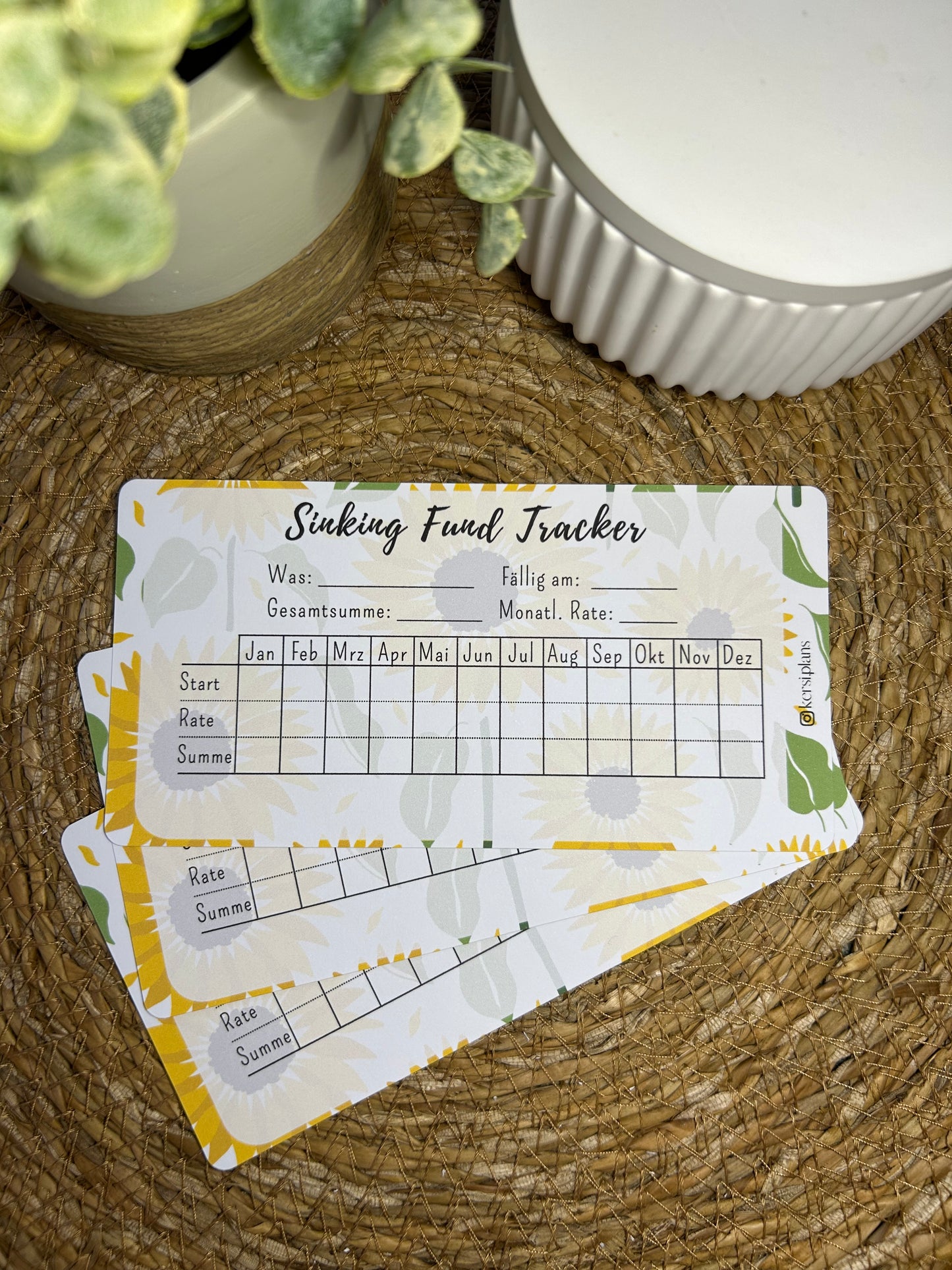 Sinking Fund Tracker A6 für Budget Binder – Design 53