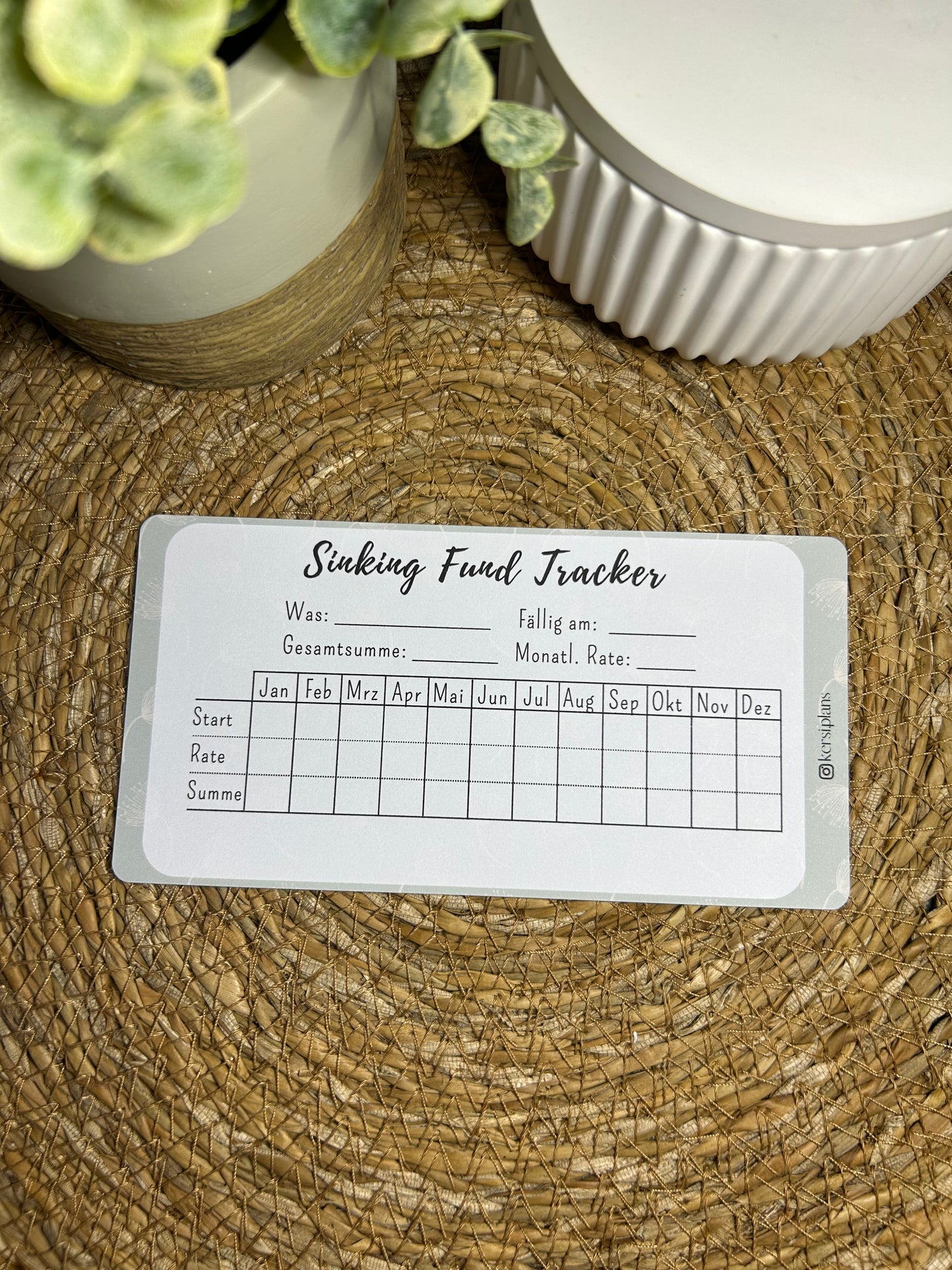 Set A6 für Budget Binder – Design 05 - (10 Dashboards + 10 Budget Sheets + 10 Sinking Fund Tracker)