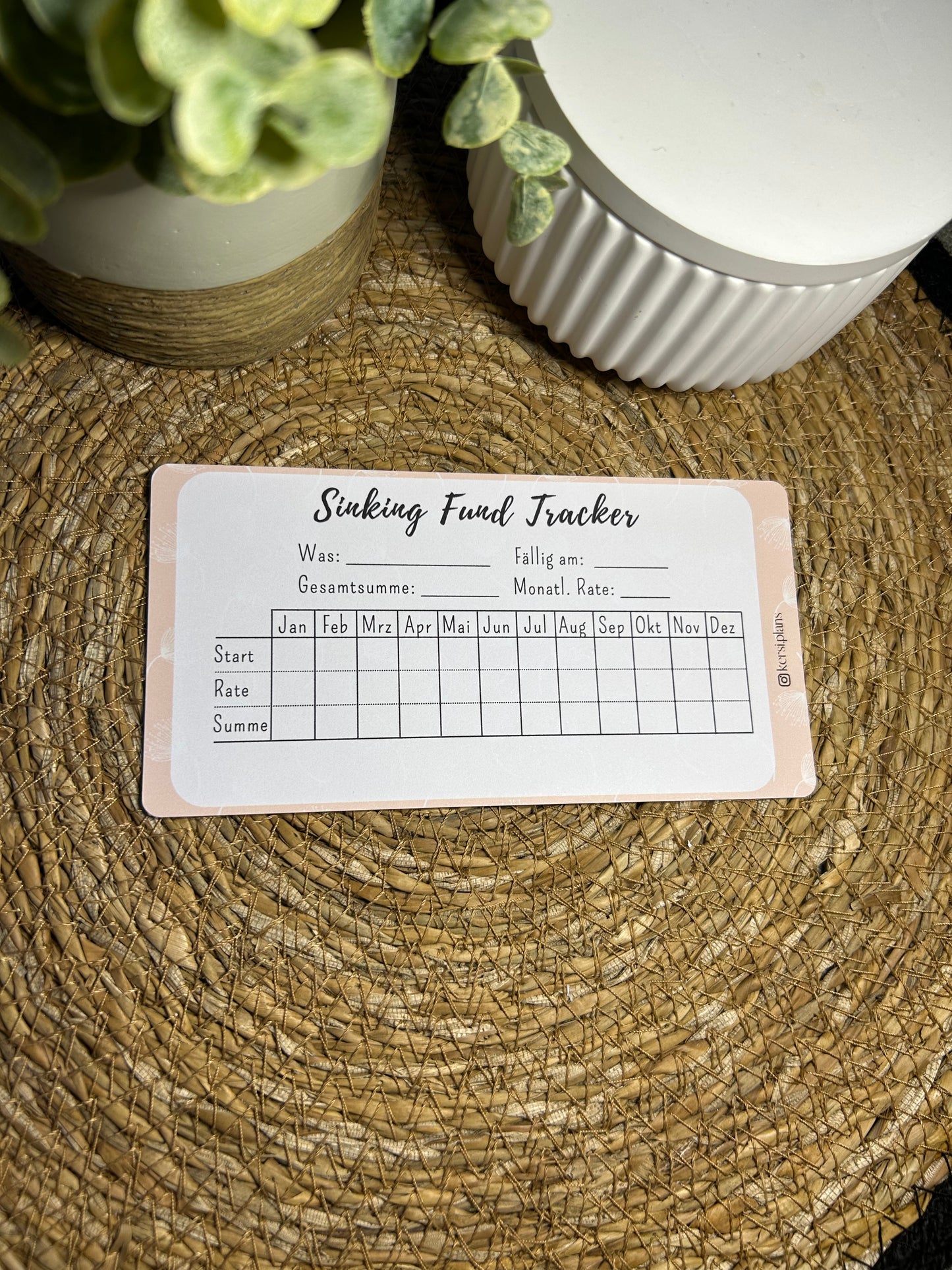 Set A6 für Budget Binder – Design 09 - (10 Dashboards + 10 Budget Sheets + 10 Sinking Fund Tracker)
