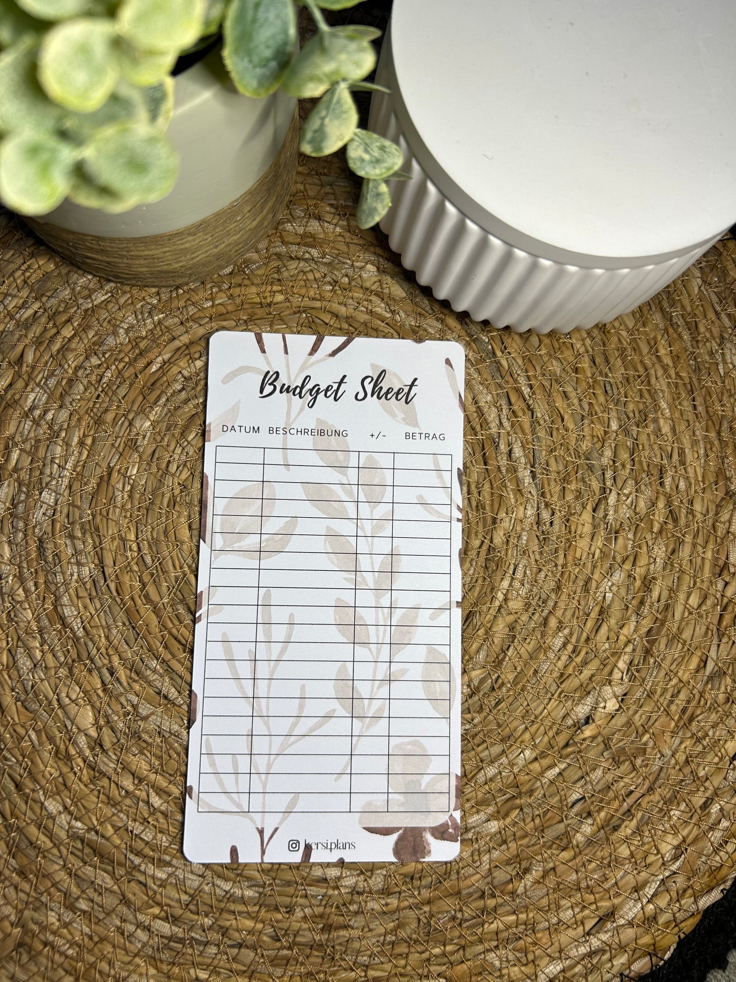 Set A6 für Budget Binder – Design 17 - (10 Dashboards + 10 Budget Sheets + 10 Sinking Fund Tracker)