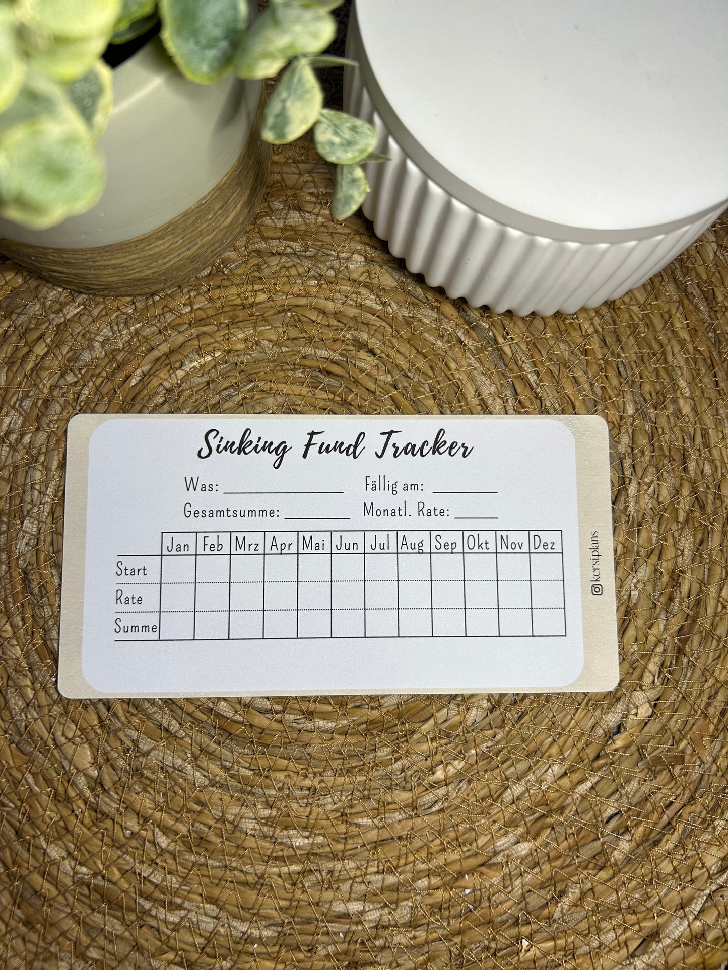 Set A6 für Budget Binder – Design 39 - (10 Dashboards + 10 Budget Sheets + 10 Sinking Fund Tracker)