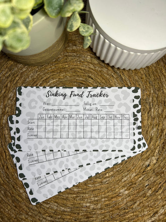 Sinking Fund Tracker A6 für Budget Binder – Design 46