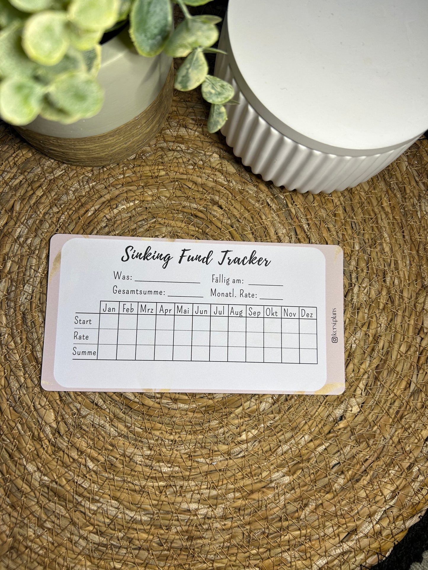 Set A6 für Budget Binder – Design 13 - (10 Dashboards + 10 Budget Sheets + 10 Sinking Fund Tracker)