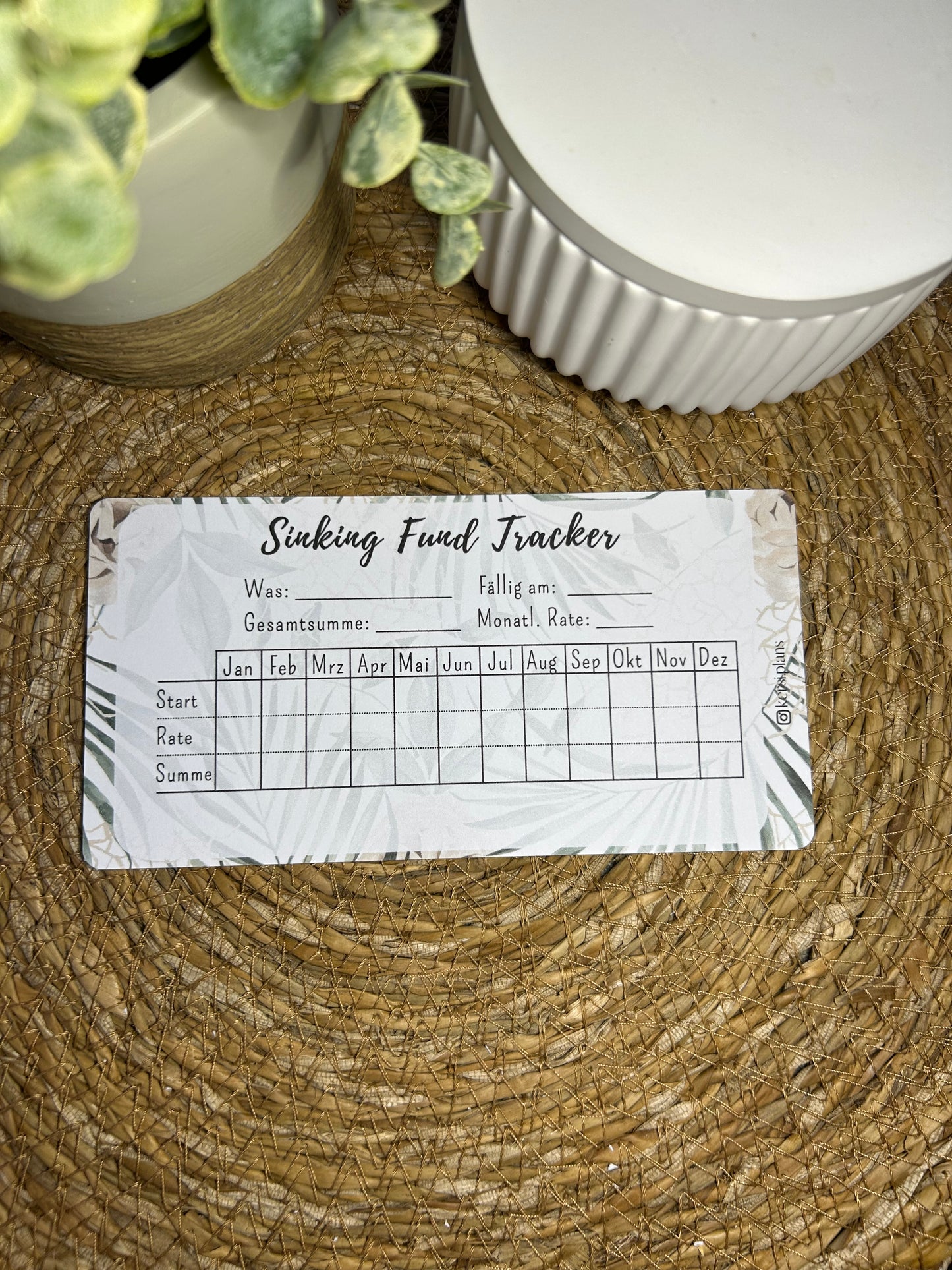 Set A6 für Budget Binder – Design 38 - (10 Dashboards + 10 Budget Sheets + 10 Sinking Fund Tracker)