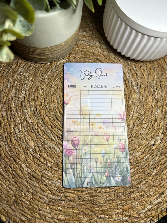 Budget Sheet A6 für Budget Binder – Design 68