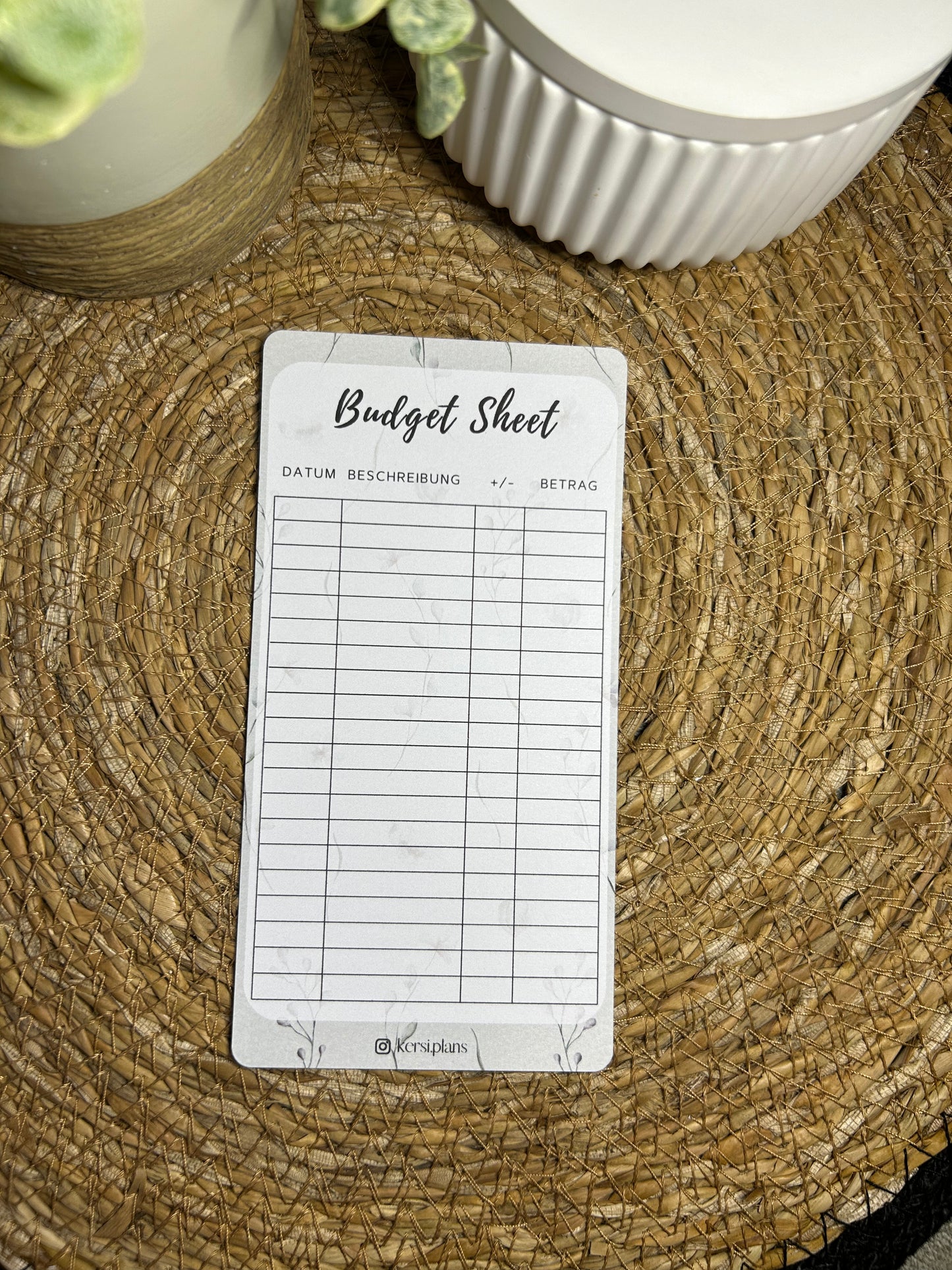 Set A6 für Budget Binder – Design 01 - (10 Dashboards + 10 Budget Sheets + 10 Sinking Fund Tracker)
